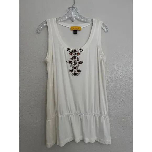 St. John Yellow Label Beaded Sleeveless Top - Picture 3 of 8